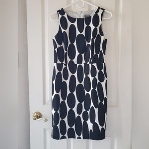 A black and white polka dot Ann Taylor dress